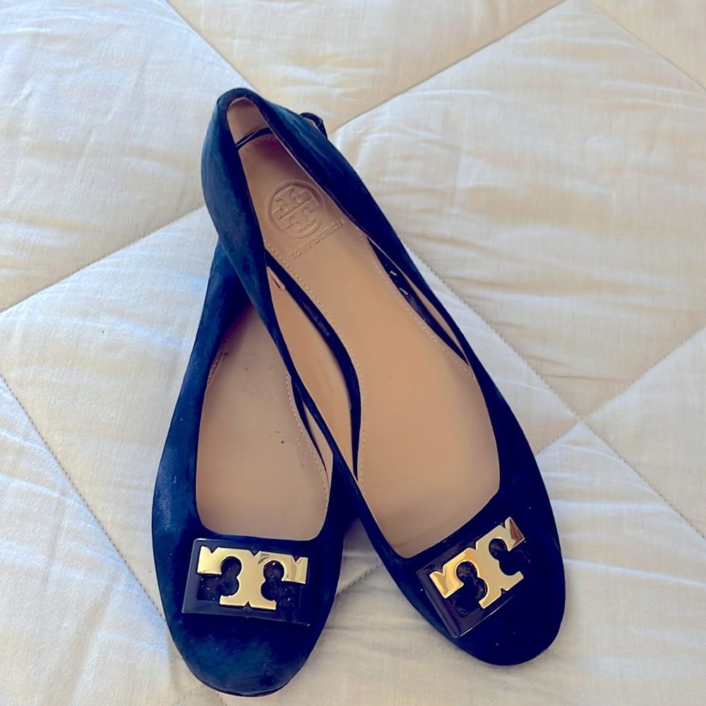 Tory Burch blue suede 8.5